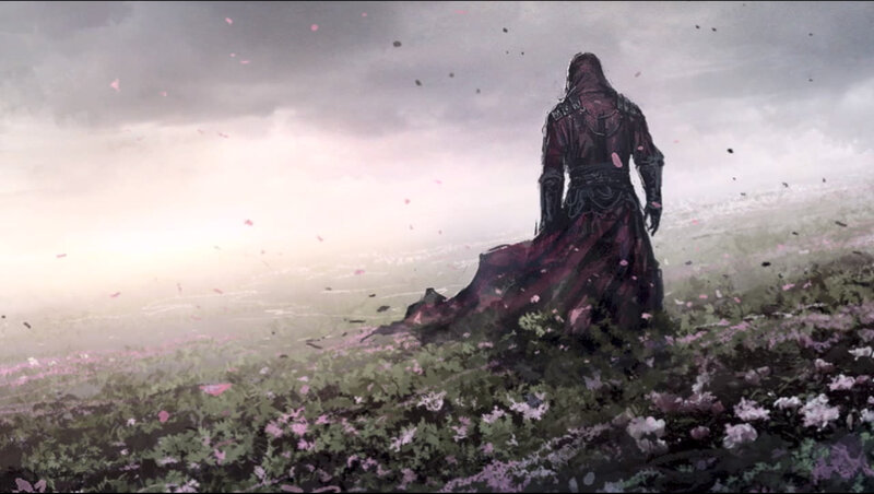Hooded Figure in Field