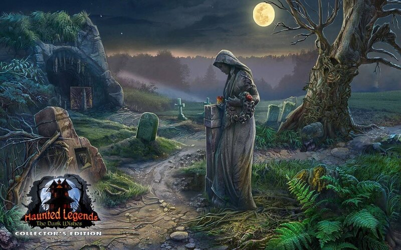 Hooded Figure in Graveyard