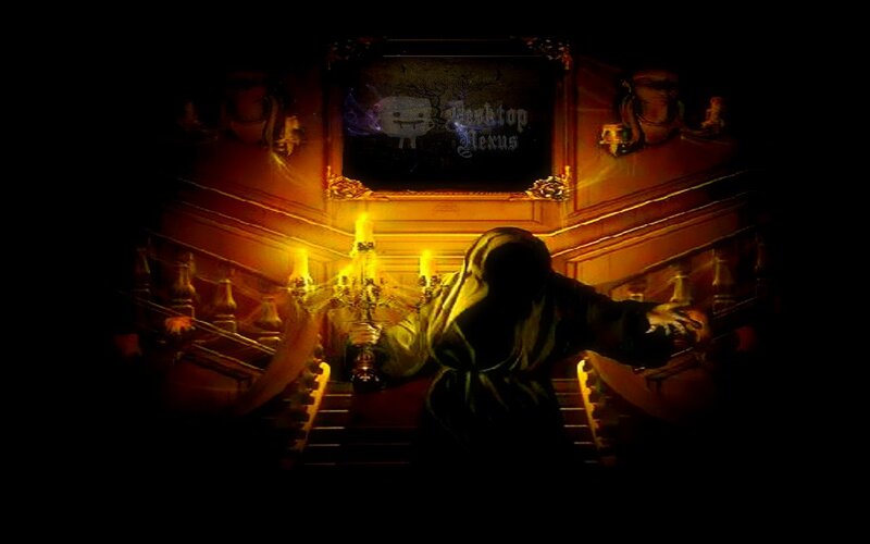Hooded Figure in Hall