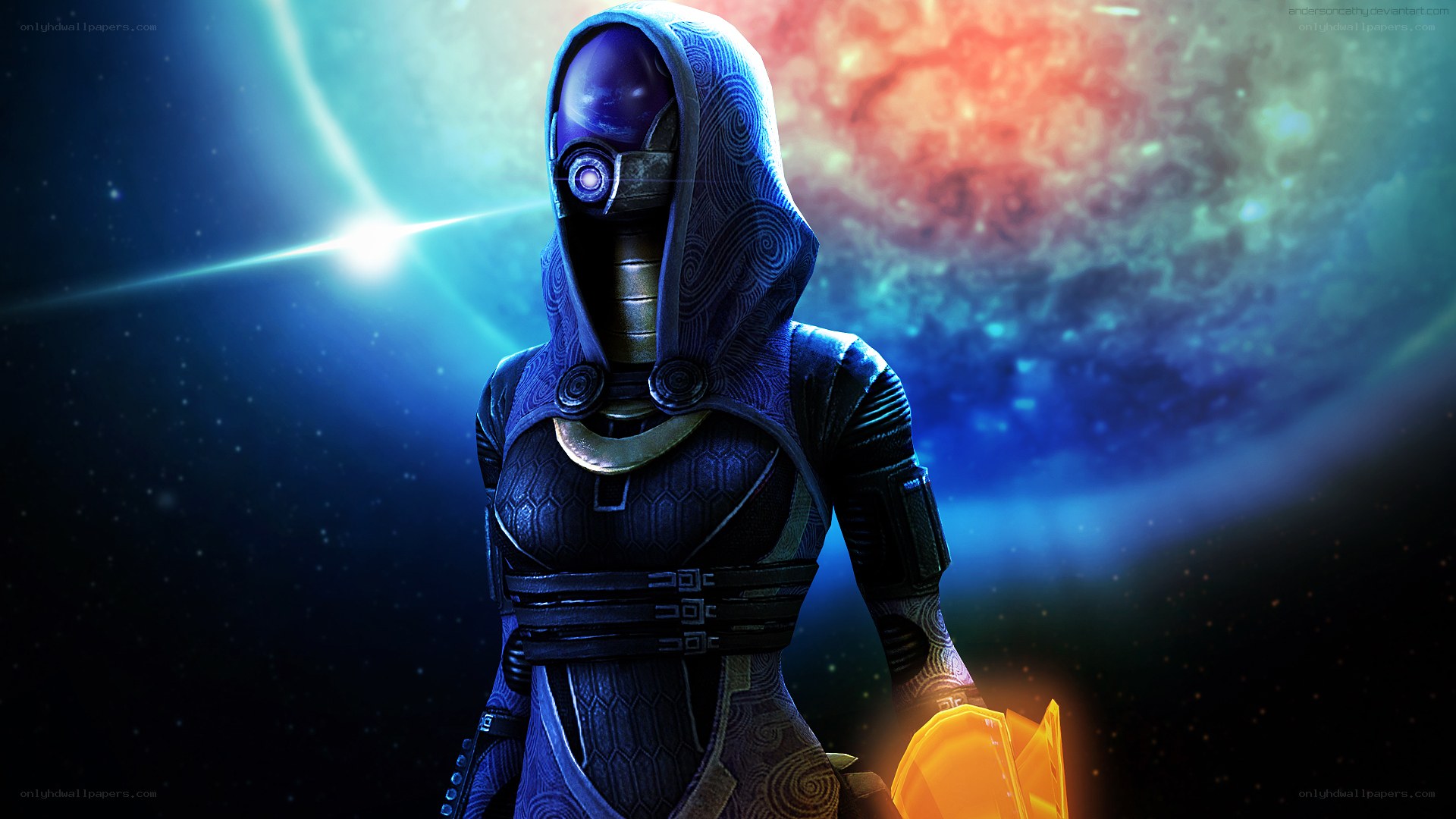 hooded figure in space