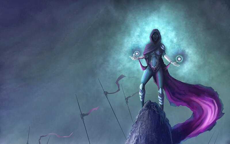 Hooded Figure on a Rock