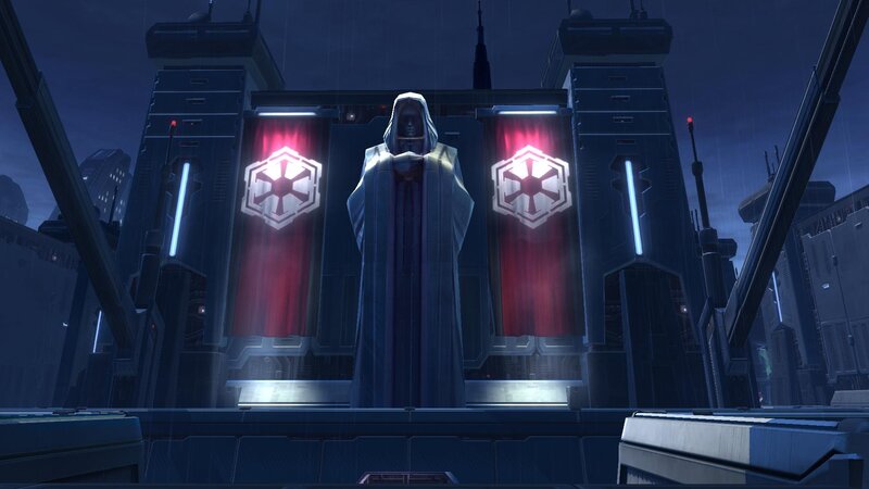 Hooded Figure on Platform