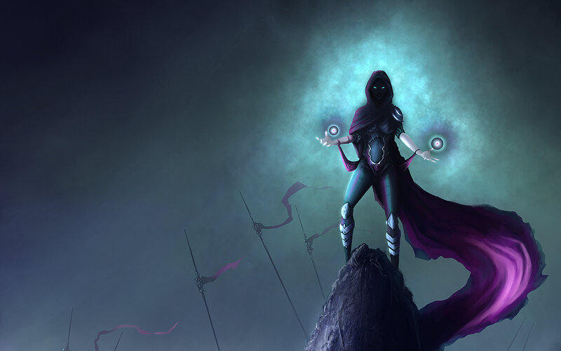Hooded Figure on Rock