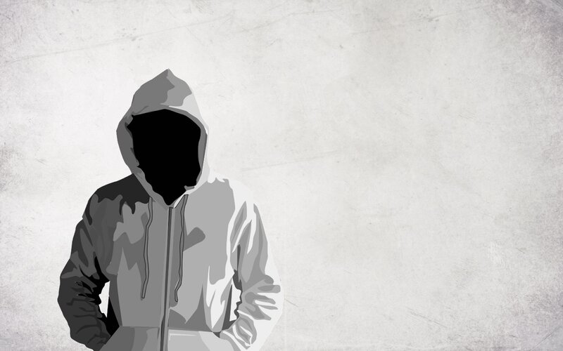 hooded figure silhouette