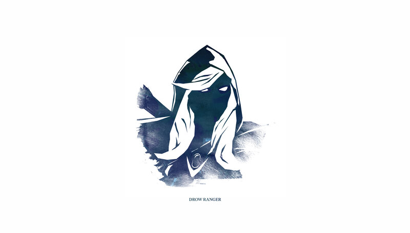 Hooded Figure with Bow — Black