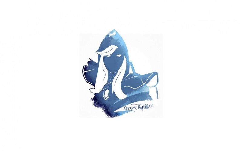 Hooded Figure with Bow — Blue