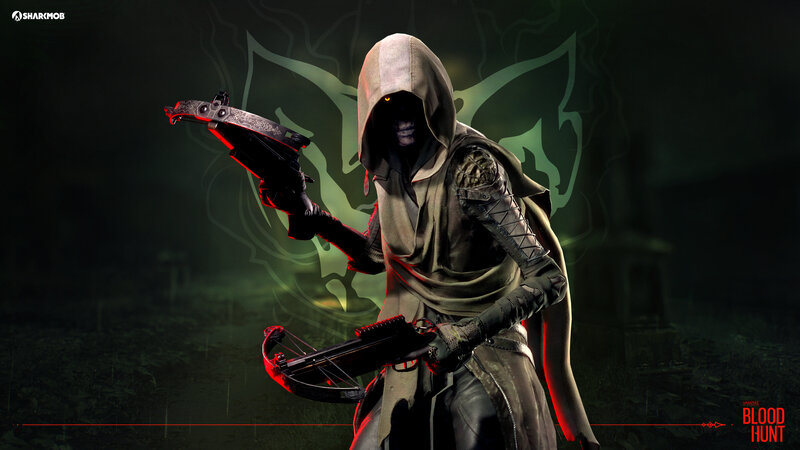 Hooded Figure with Crossbows