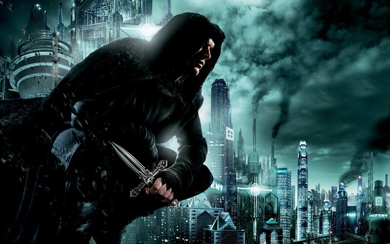Hooded Figure with Dagger — Black, Dark, Dramatic