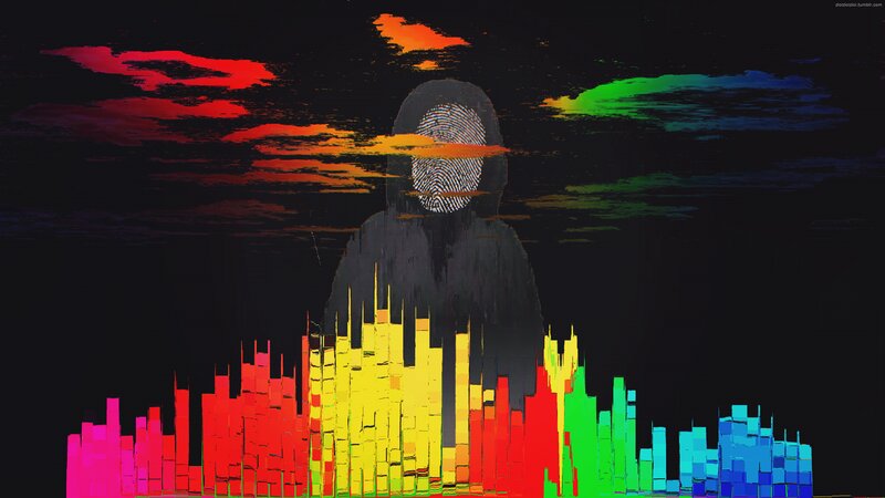 Hooded Figure with Fingerprint