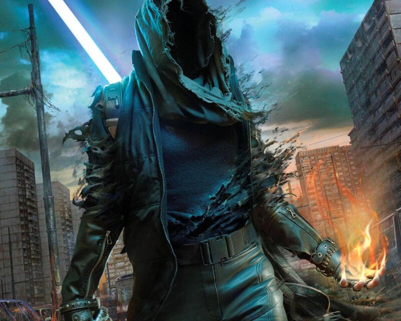 Hooded Figure with Fire