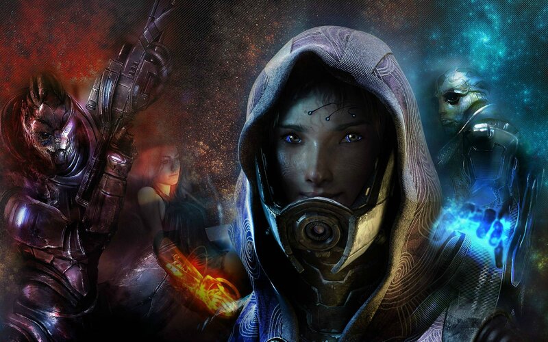 Hooded Figure with Glowing Eyes — Blue