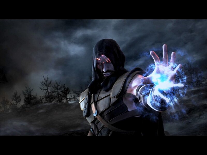 Hooded Figure with Glowing Hand — Black, Dramatic