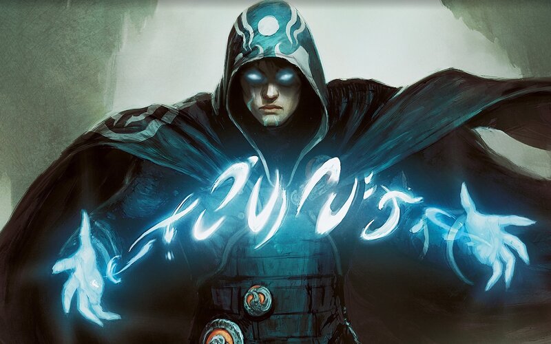 Hooded Figure with Glowing Hands — Blue
