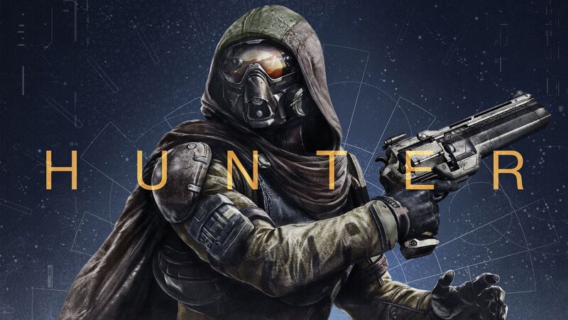 Hooded Figure with Gun — Blue