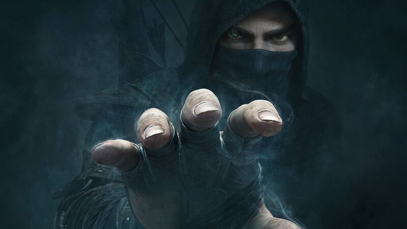 Hooded Figure with Hand — Black, Dark, Dramatic