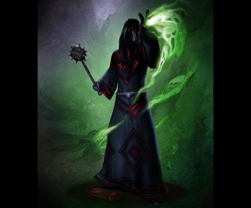 Hooded Figure with Mace