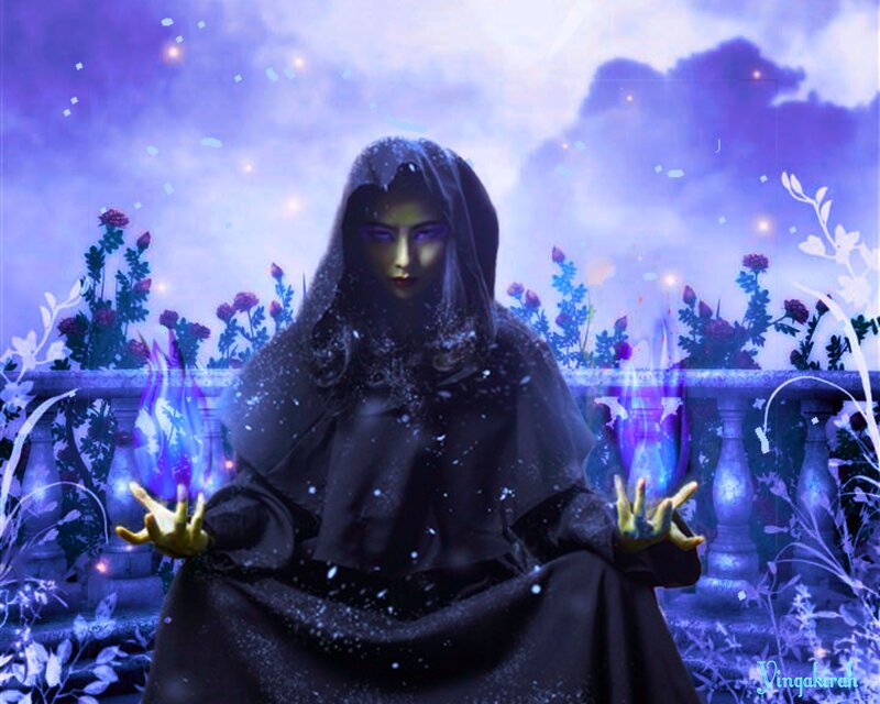 Hooded Figure with Magic