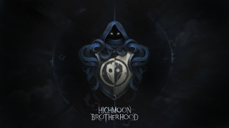 Hooded Figure with Shield — Black
