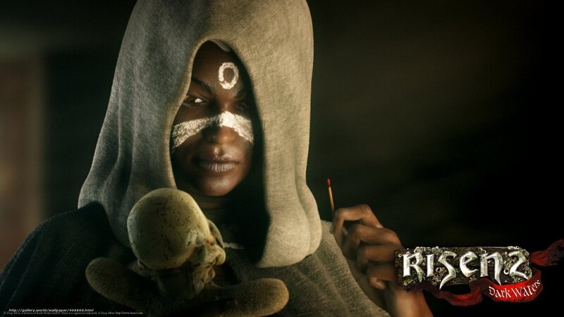 Hooded Figure with Skull — Brown