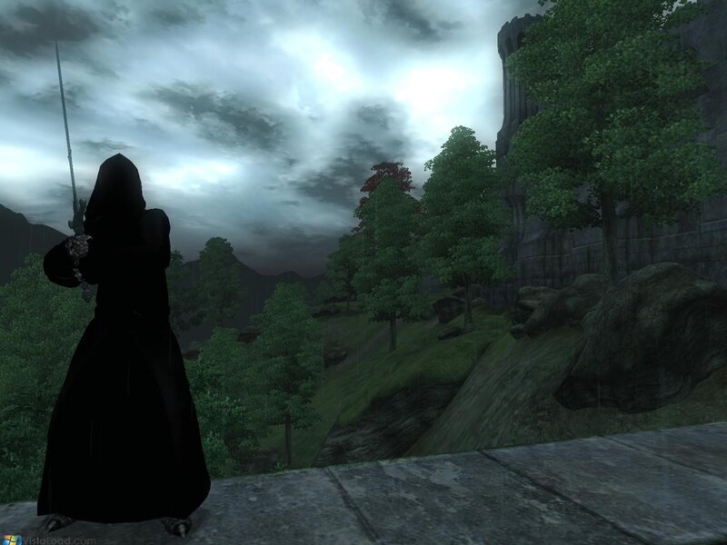 hooded figure with sword