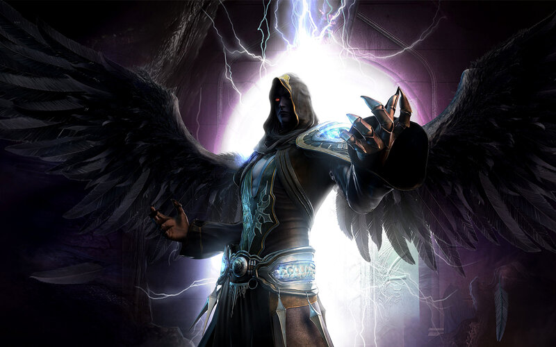 Hooded Figure with Wings