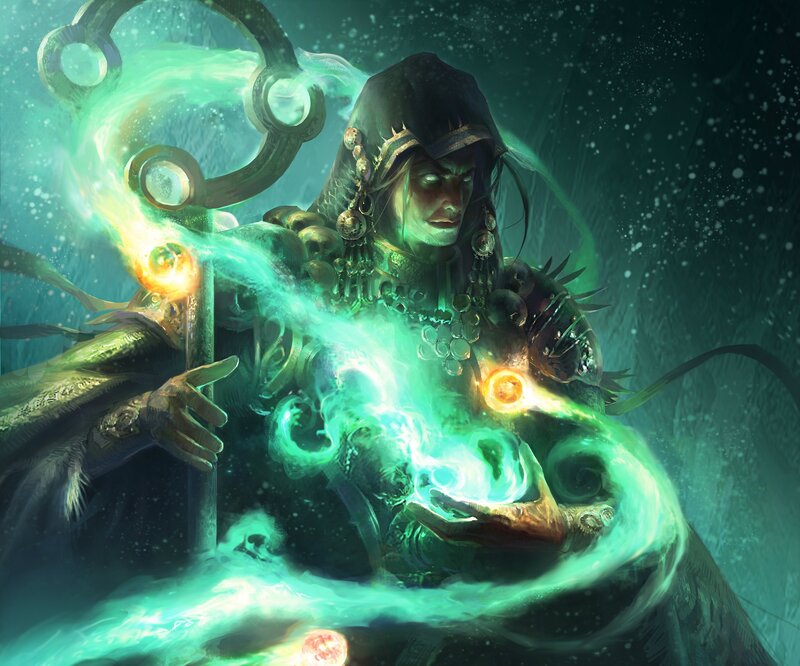Hooded Mage Casting Spell