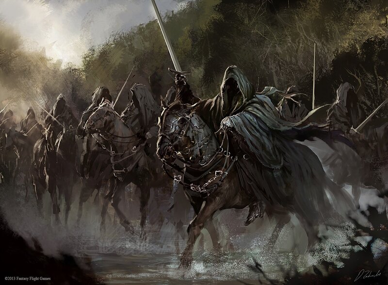 Hooded Riders on Horses