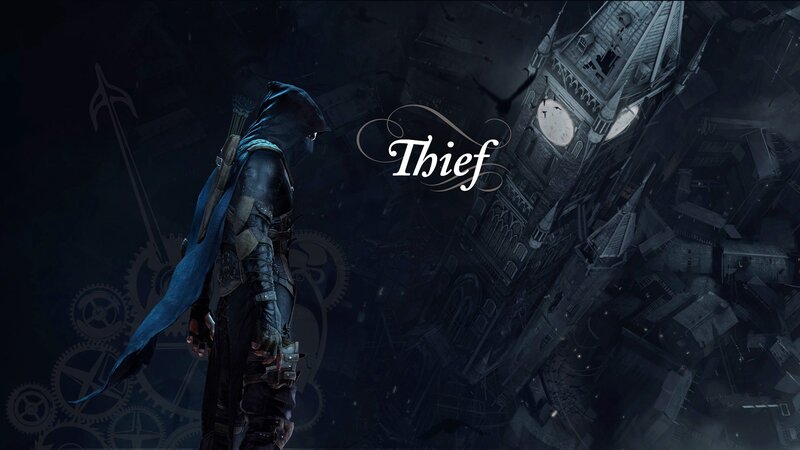 Hooded Thief Character — Black, Dark