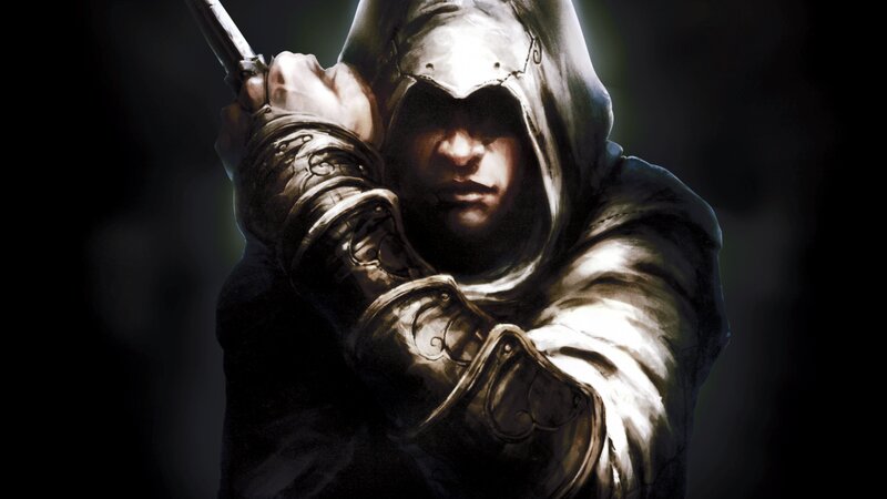 Hooded Warrior Holding Sword