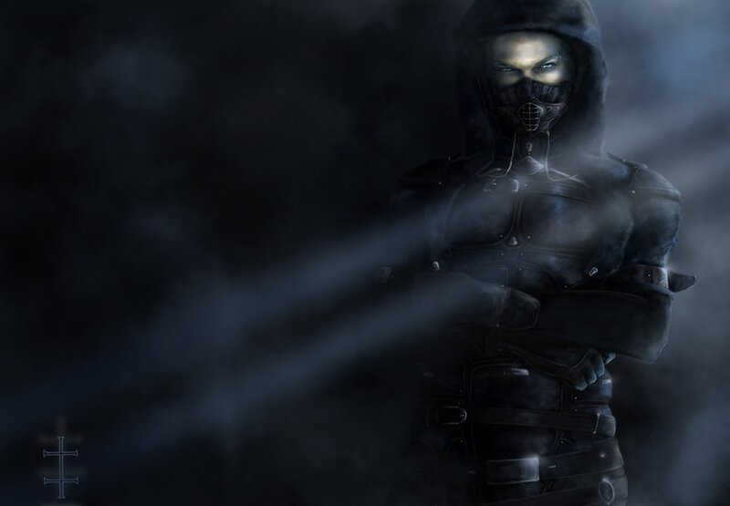 Hooded Warrior in Armor