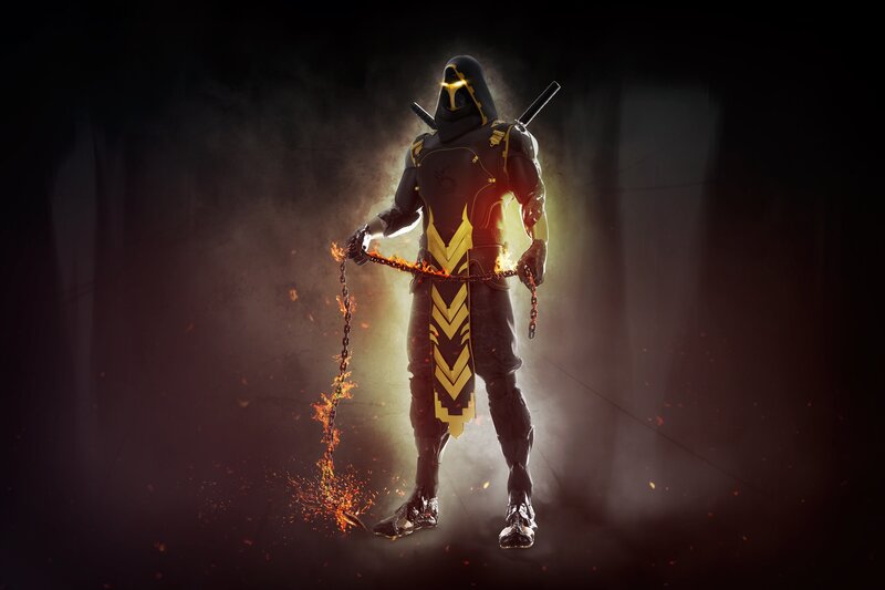 Hooded Warrior with Chain