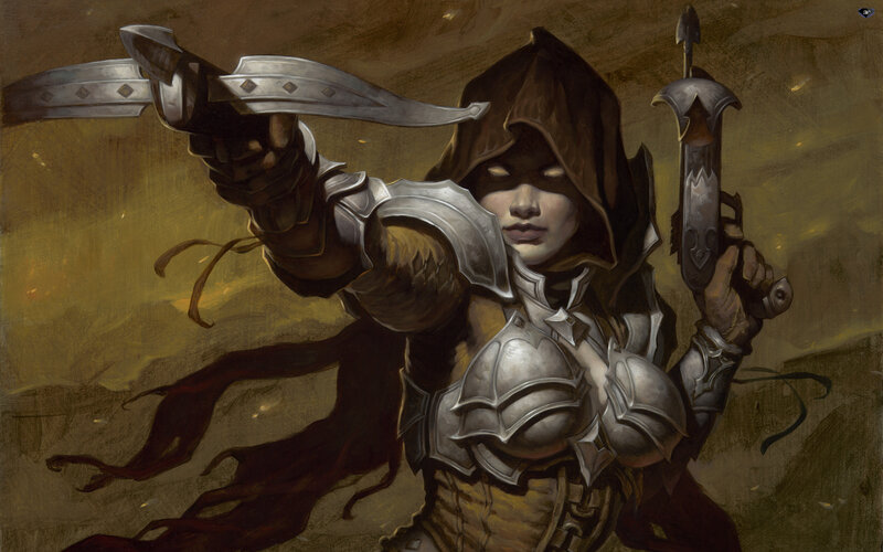 Hooded Warrior with Crossbow — Brown