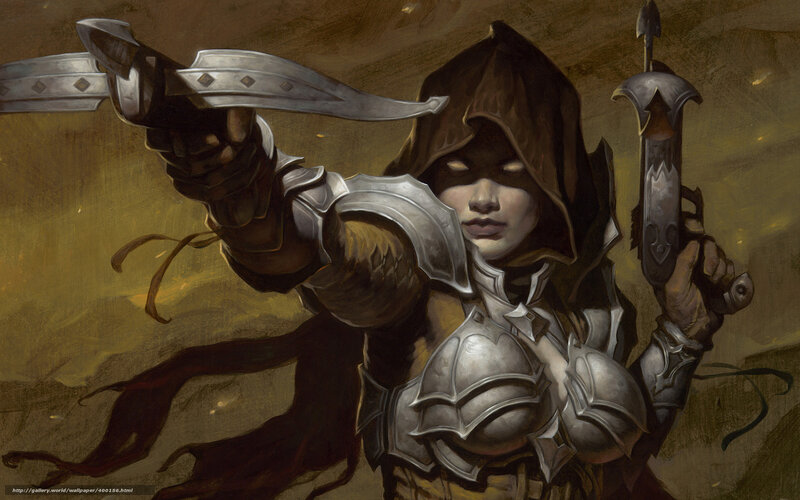 hooded warrior with crossbow