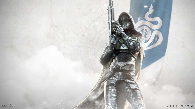 Hooded Warrior with Rifle — Gray