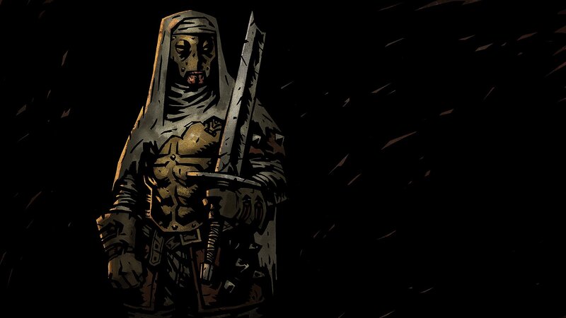 Hooded Warrior with Sword — Black, Dramatic, Night, Digital Art, Armor