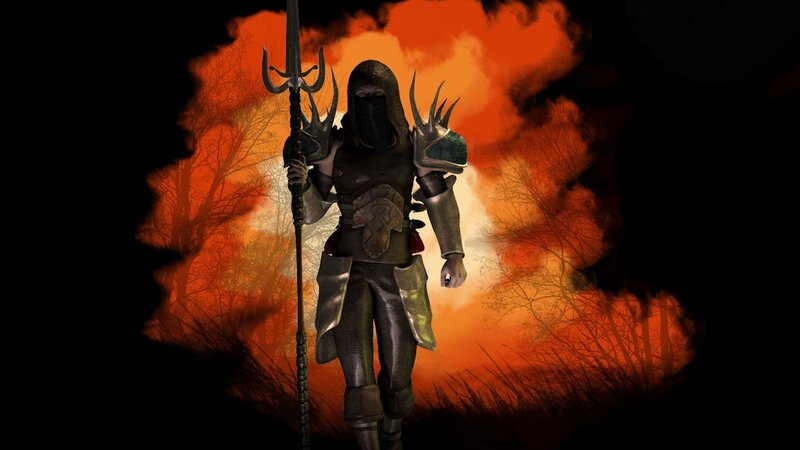 Hooded Warrior with Trident
