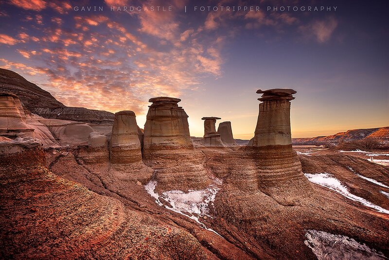 Hoodoos at Sunset — Orange