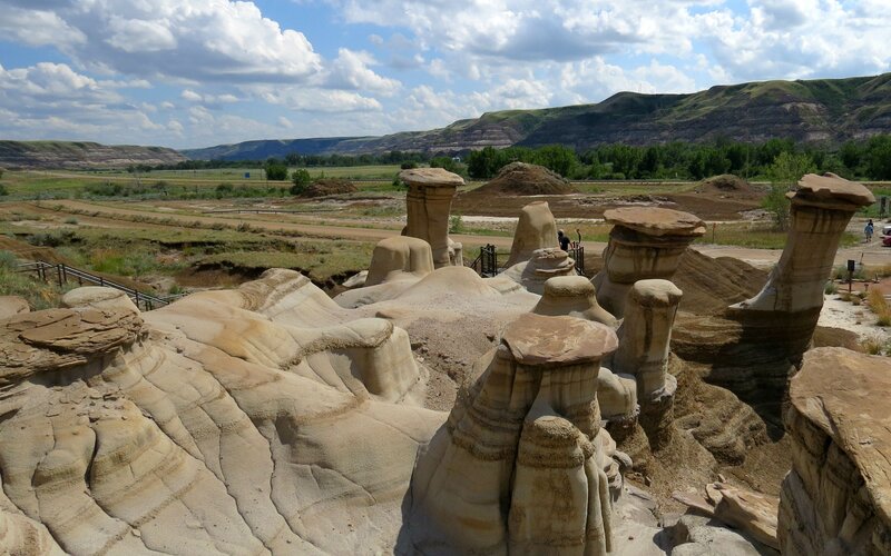 Hoodoos in Badlands — Beige