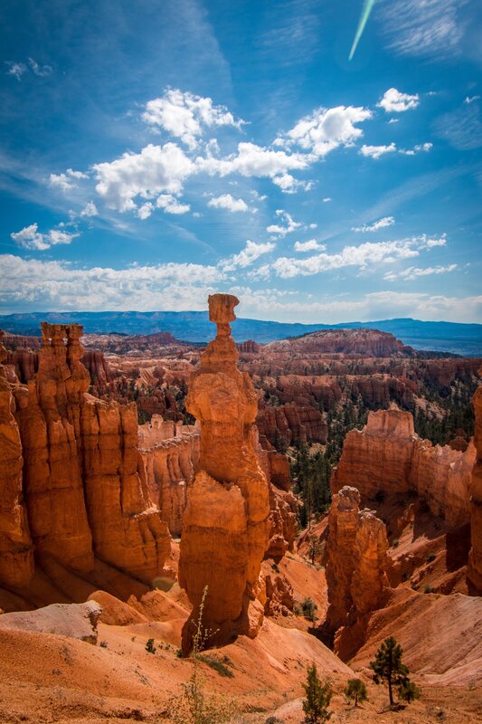 Hoodoos in Canyon — Blue