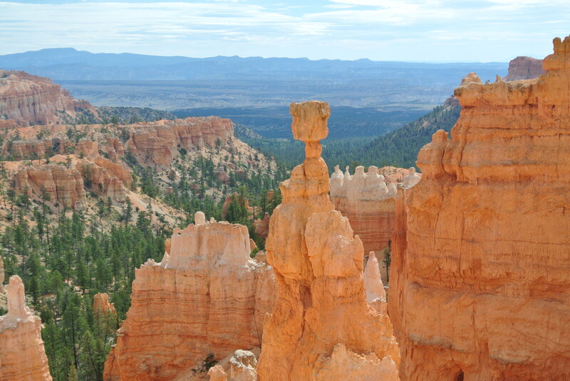 Hoodoos in Canyon — Orange, Serene, Afternoon, Photograph