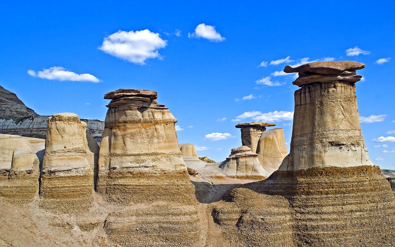 Hoodoos in Desert