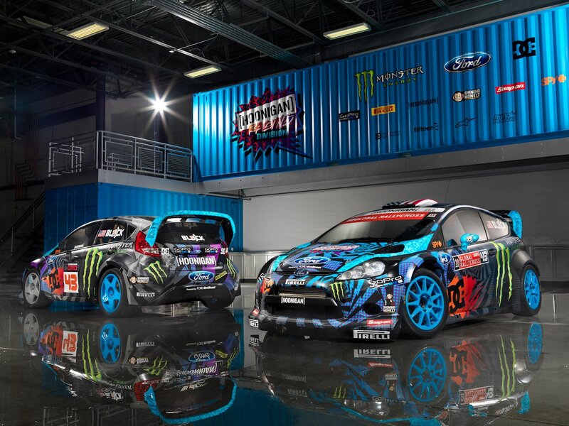 Hoonigan Ford rally cars