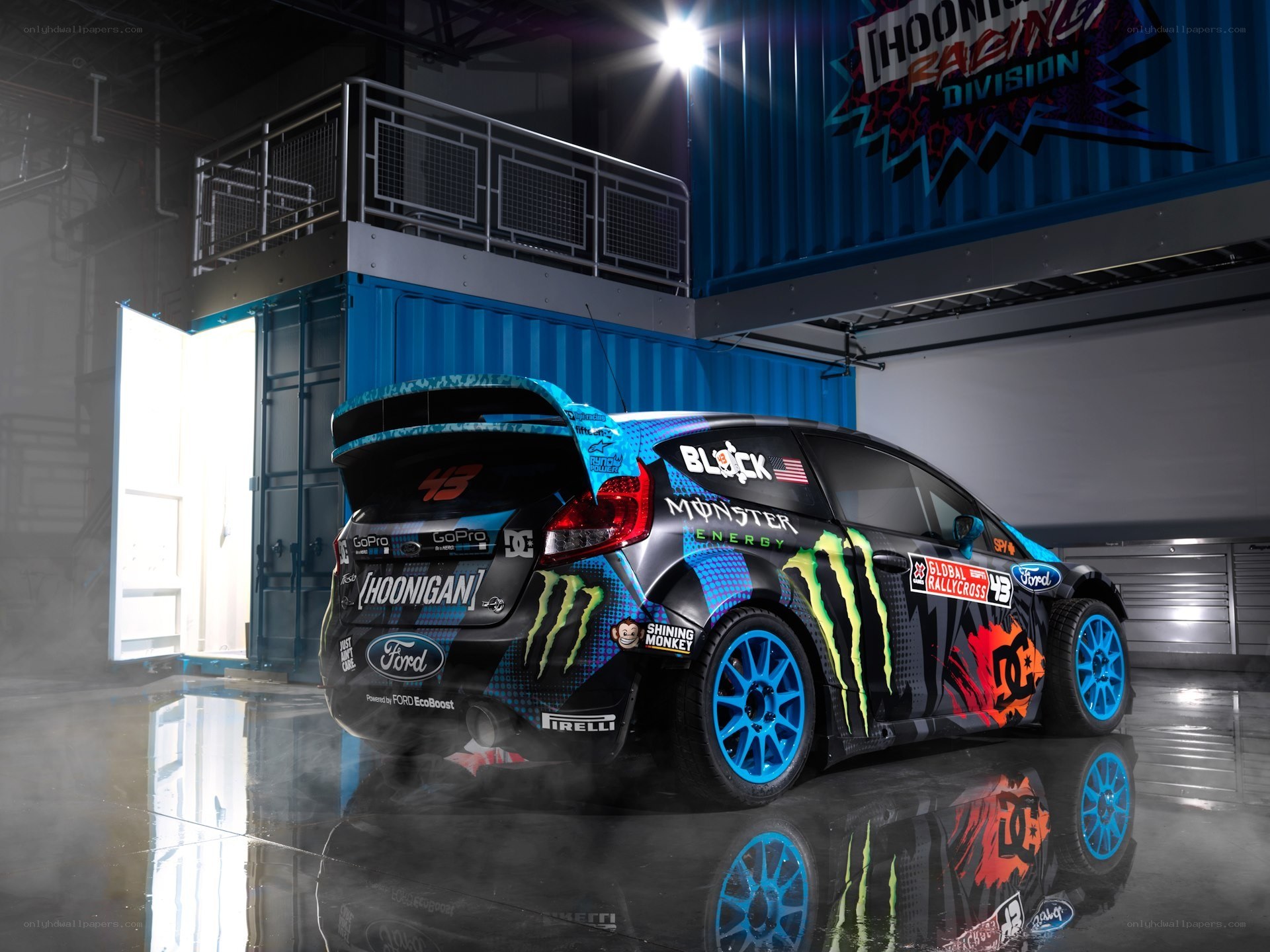 Hoonigan rallycross car