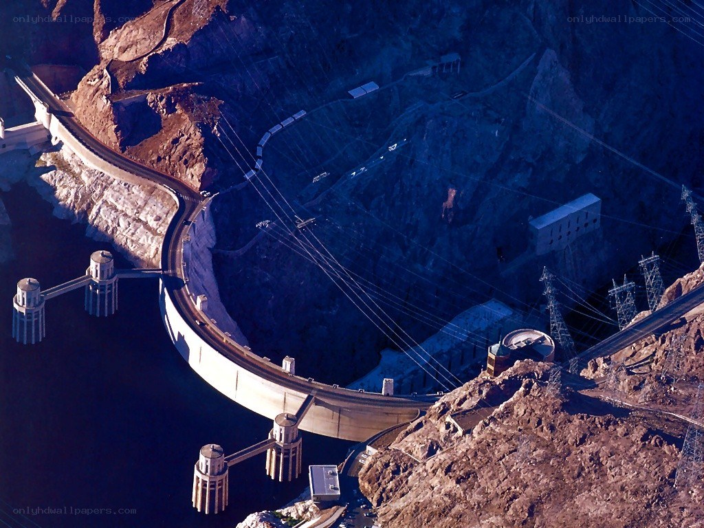 Hoover Dam aerial view