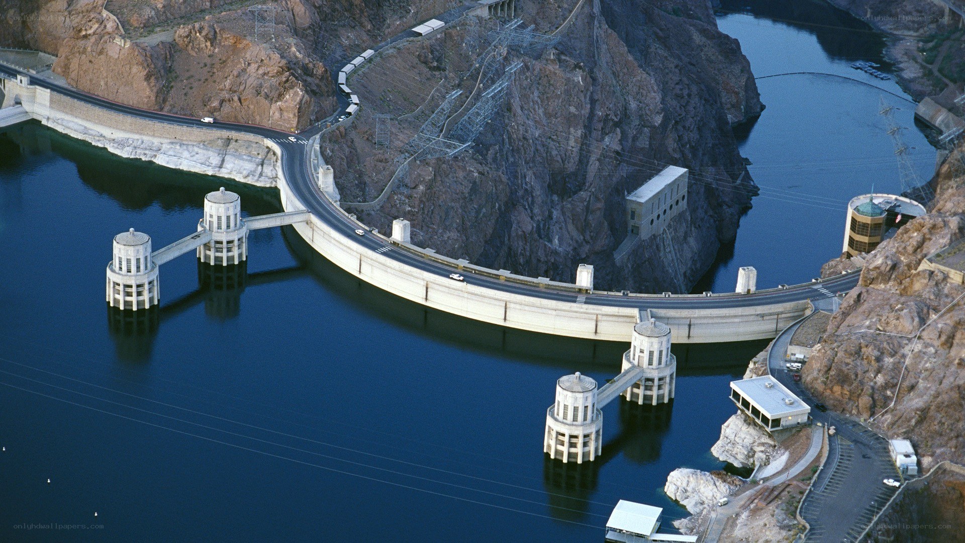 Hoover Dam aerial view