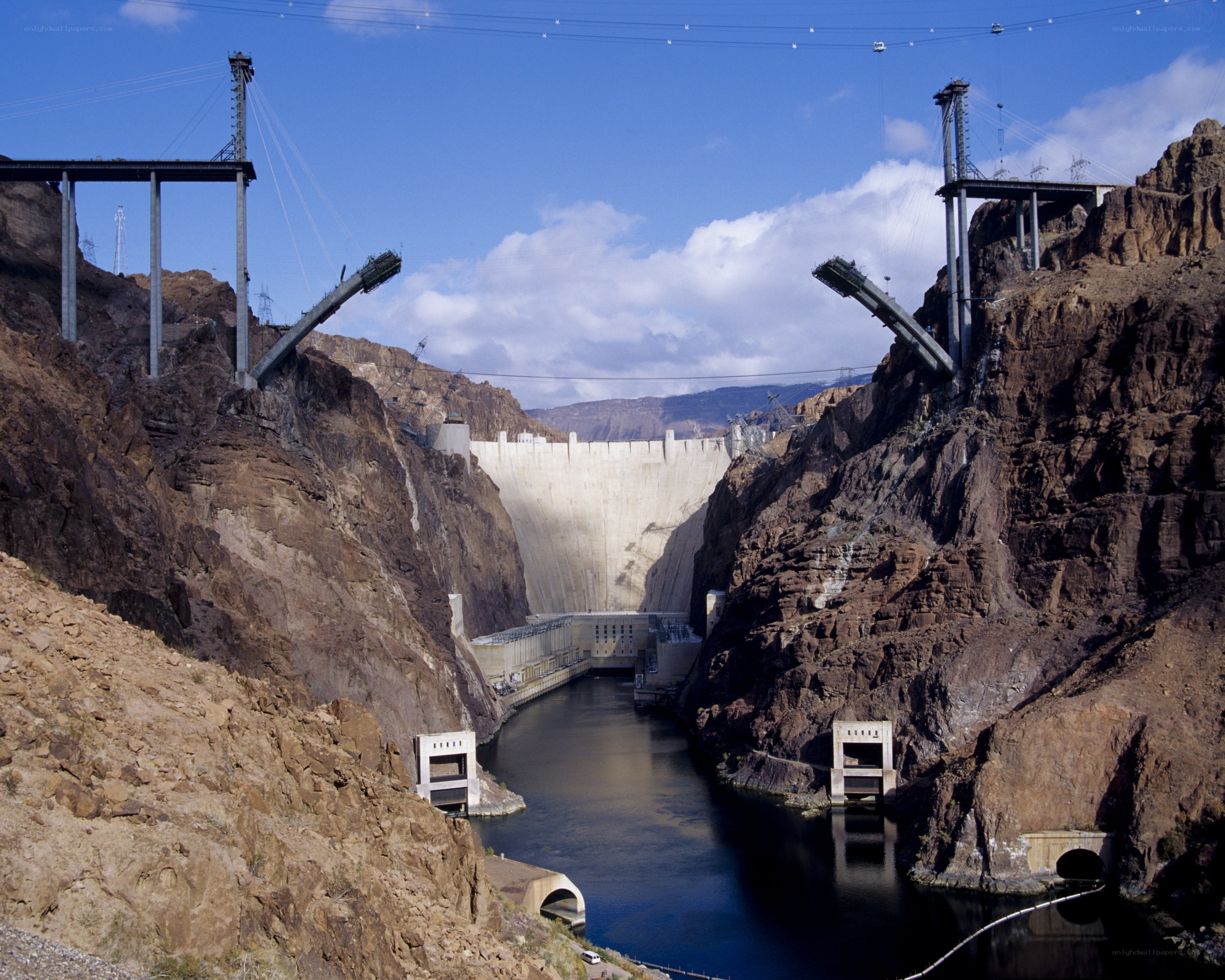 Hoover Dam and bridge