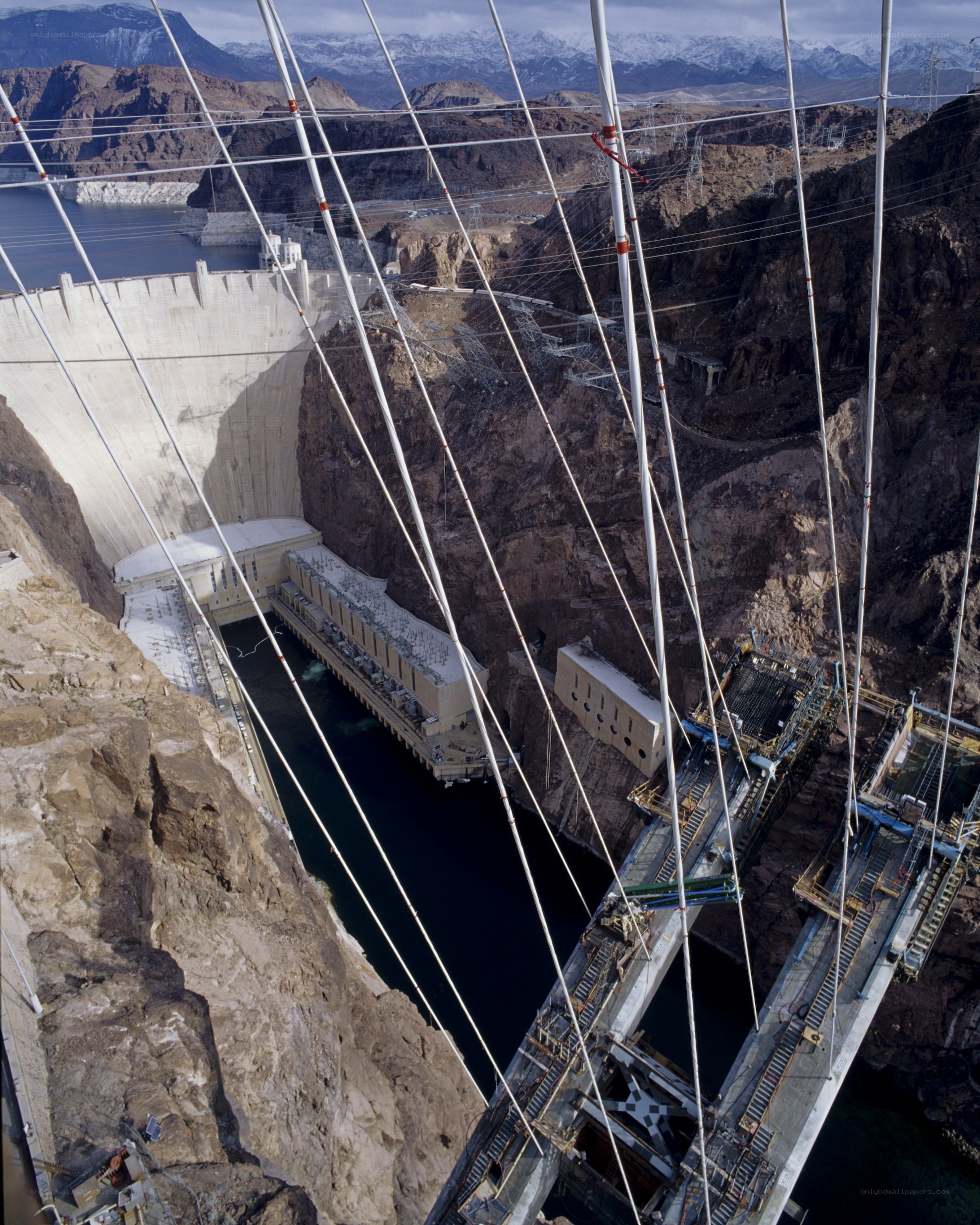 Hoover Dam and bridge