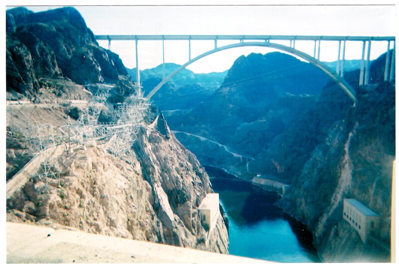 Hoover Dam Bridge — Blue, Dramatic