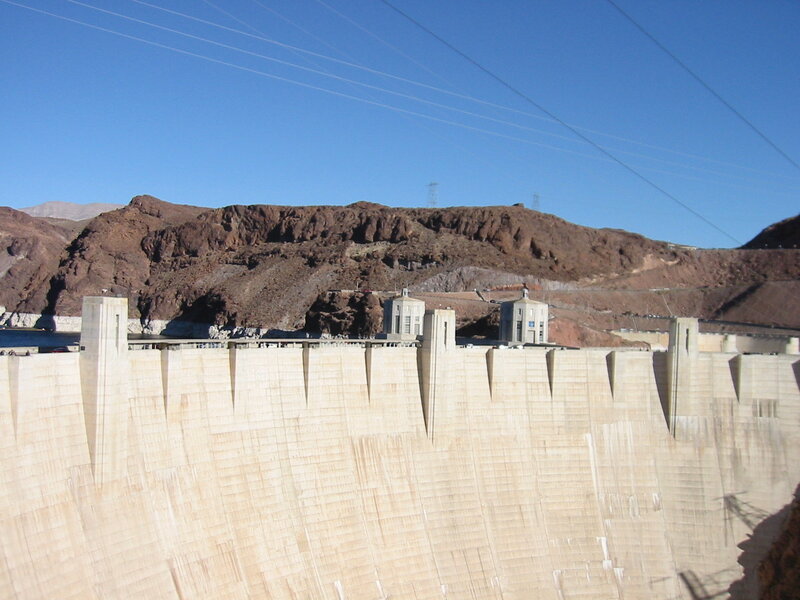 Hoover Dam on a sunny day