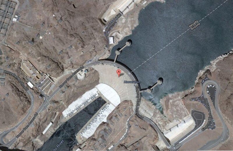 Hoover Dam Satellite View